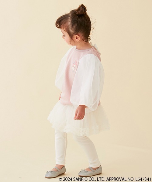 petit main（プティマイン）の「【リンク】レギンスつきチュールスカート(キッズ)（スカート・キッズ・ライトグリーン/アイボリー/ライトピンク・80ｃｍ/90cm/110cm/100cm/120cm/130cm）」の13枚目の写真