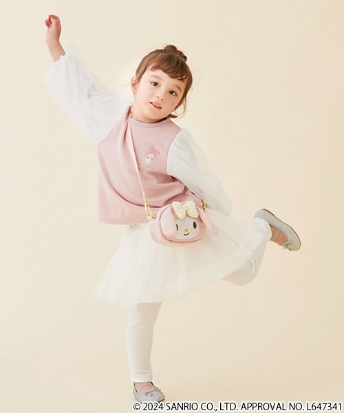 petit main（プティマイン）の「【リンク】レギンスつきチュールスカート(キッズ)（スカート・キッズ・ライトグリーン/アイボリー/ライトピンク・80ｃｍ/90cm/110cm/100cm/120cm/130cm）」の14枚目の写真