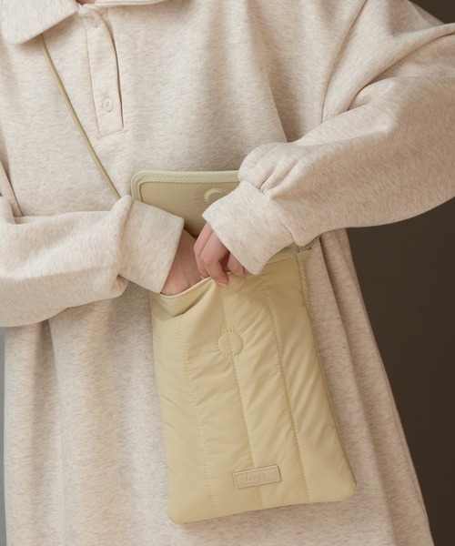 lawgy（ラウジー）の「quilting stitch point bag / キルティングステッチポイントバッグ（ショルダーバッグ・レディース・ブラック/イエロー系その他/アイボリー・FREE）」の10枚目の写真