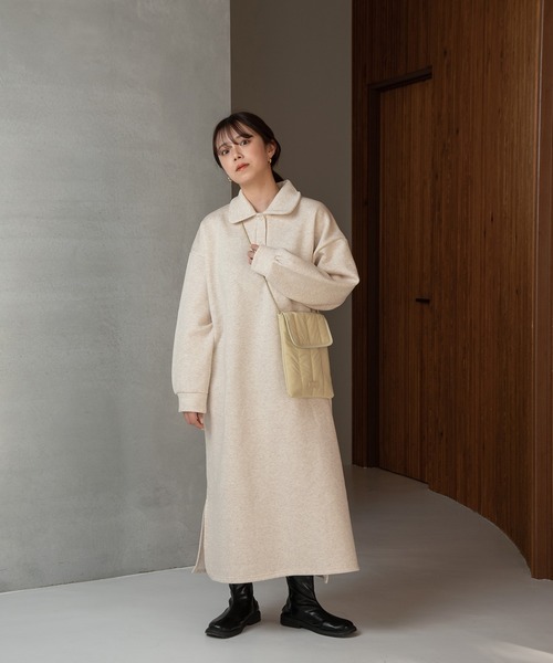 lawgy（ラウジー）の「quilting stitch point bag / キルティングステッチポイントバッグ（ショルダーバッグ・レディース・ブラック/イエロー系その他/アイボリー・FREE）」の4枚目の写真