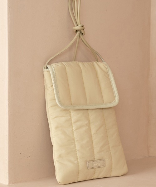 lawgy（ラウジー）の「quilting stitch point bag / キルティングステッチポイントバッグ（ショルダーバッグ・レディース・ブラック/イエロー系その他/アイボリー・FREE）」の12枚目の写真