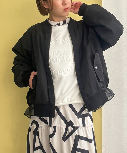 LHELIE バックフレアワークブルゾン