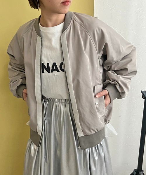 LHELIE バックフレアワークブルゾン