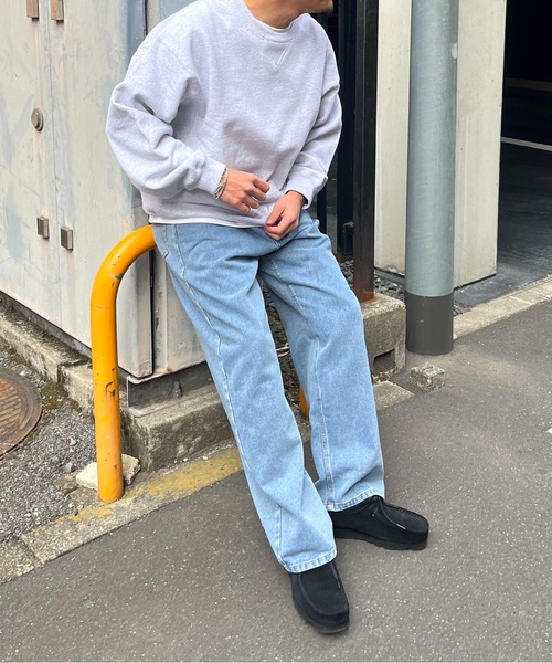 NO NEED（ノーニード）の「ワイドストレート デニムパンツ / セットアップ可能（デニムパンツ・メンズ・ブラック/ブルー/ホワイト・L/M）」の15枚目の写真