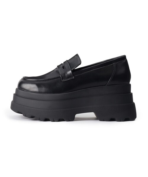 cs T&P(シーエスティーアンドピー)の「厚底2段ソールローファーパンプス(パンプス・レディース・ブラック系1/ホワイト/ブルー系2/ブラック・L/M/S/LL)」の11枚目の写真