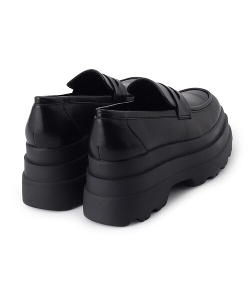 cs T&P(シーエスティーアンドピー)の「厚底2段ソールローファーパンプス(パンプス・レディース・ブラック系1/ホワイト/ブルー系2/ブラック・L/M/S/LL)」の15枚目の写真