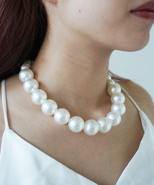 Port（ポート）の「フェイクパール クラシカル チョーカー / ネックレス_（チョーカー・レディース・ホワイト系その他2/ホワイト系その他4/ホワイト/ホワイト系その他/ホワイト系その他3・FREE）」の5枚目の写真