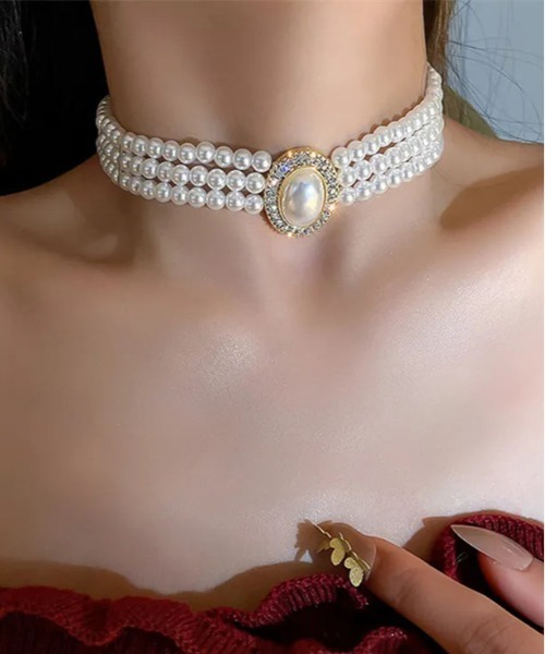 Port（ポート）の「フェイクパール クラシカル チョーカー / ネックレス_（チョーカー・レディース・ホワイト系その他2/ホワイト系その他4/ホワイト/ホワイト系その他/ホワイト系その他3・FREE）」の18枚目の写真