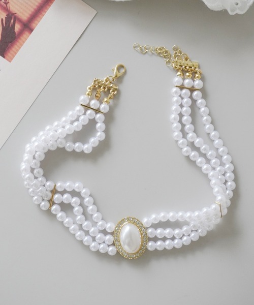 Port（ポート）の「フェイクパール クラシカル チョーカー / ネックレス_（チョーカー・レディース・ホワイト系その他2/ホワイト系その他4/ホワイト/ホワイト系その他/ホワイト系その他3・FREE）」の14枚目の写真