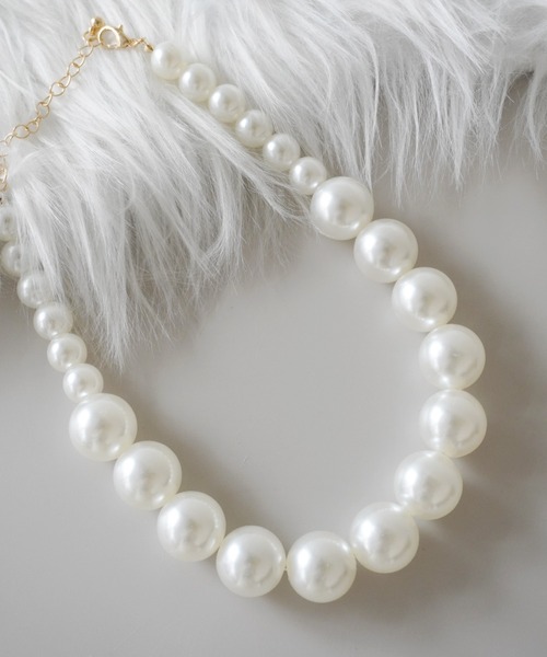 Port（ポート）の「フェイクパール クラシカル チョーカー / ネックレス_（チョーカー・レディース・ホワイト系その他2/ホワイト系その他4/ホワイト/ホワイト系その他/ホワイト系その他3・FREE）」の7枚目の写真