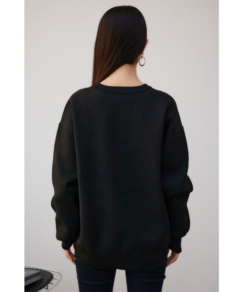 AZUL by moussy(アズールバイマウジー)の「アソートロゴスポンディッシュニット(ニット/セーター・レディース・ブルー/ブラック/ライトグレー・FREE)」の10枚目の写真