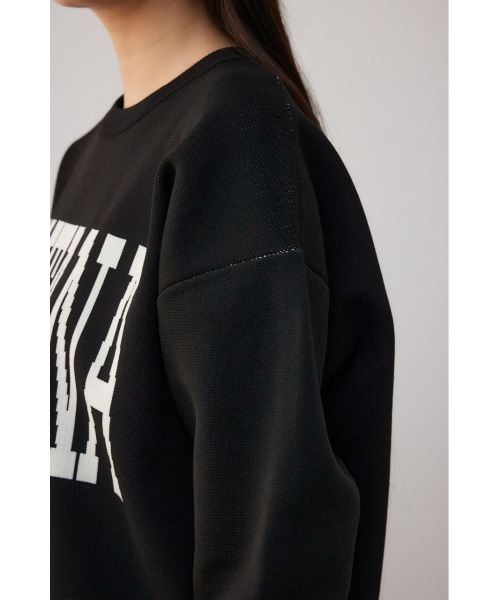 AZUL by moussy(アズールバイマウジー)の「アソートロゴスポンディッシュニット(ニット/セーター・レディース・ブルー/ブラック/ライトグレー・FREE)」の12枚目の写真