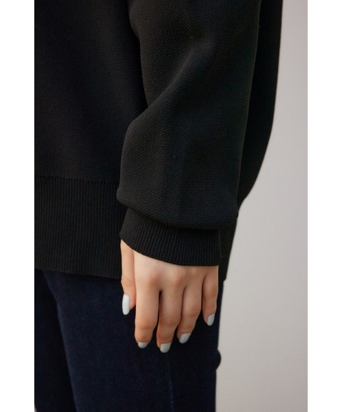 AZUL by moussy(アズールバイマウジー)の「アソートロゴスポンディッシュニット(ニット/セーター・レディース・ブルー/ブラック/ライトグレー・FREE)」の13枚目の写真