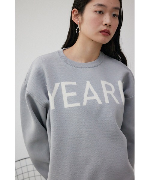AZUL by moussy(アズールバイマウジー)の「アソートロゴスポンディッシュニット(ニット/セーター・レディース・ブルー/ブラック/ライトグレー・FREE)」の14枚目の写真