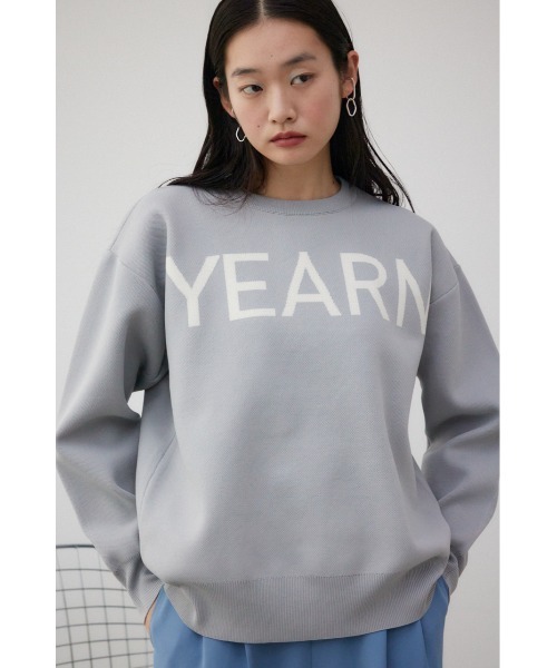 AZUL by moussy(アズールバイマウジー)の「アソートロゴスポンディッシュニット(ニット/セーター・レディース・ブルー/ブラック/ライトグレー・FREE)」の15枚目の写真