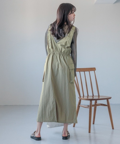 お値下げ LOWRYS FAME☆ワンピース LOWRYS FARM ワンピース フリンジベスト2Pワンピース 247487