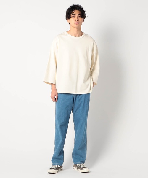 Grand PARK（グランドパーク）の「ライトデニムイージーパンツ（デニムパンツ・メンズ・アイボリー/ブルー/ネイビー・MEDIUM/LARGE）」の4枚目の写真