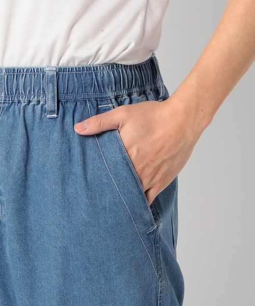 Grand PARK（グランドパーク）の「ライトデニムイージーパンツ（デニムパンツ・メンズ・アイボリー/ブルー/ネイビー・MEDIUM/LARGE）」の9枚目の写真