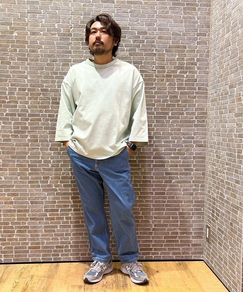 Grand PARK（グランドパーク）の「ライトデニムイージーパンツ（デニムパンツ・メンズ・アイボリー/ブルー/ネイビー・MEDIUM/LARGE）」の22枚目の写真