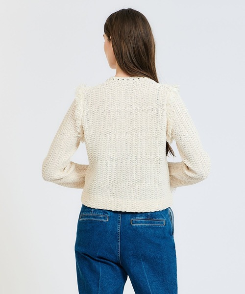 ESTNATION（エストネーション）の「ESTNATION / ラフィアタッチニット