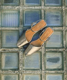 Daniella&GEMMA | オープントゥアシンメトリーバックストラップパンプス(パンプス)