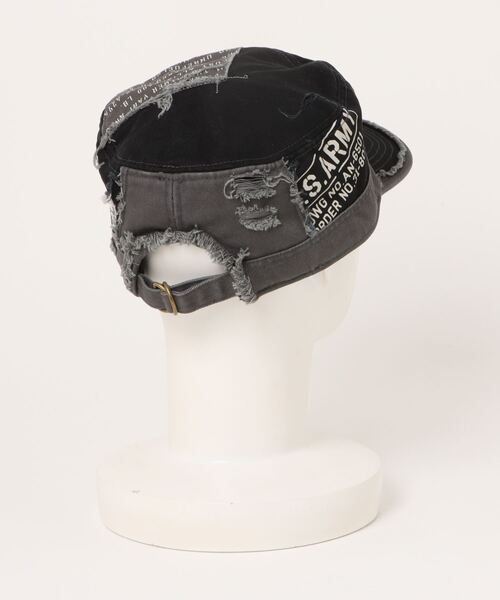 AVIREX(アヴィレックス)の「AVIREX / AXダメージワークキャップ / 80315500(キャップ・レディース・ブラック/ネイビー/ベージュ/カーキ・FREE)」の9枚目の写真