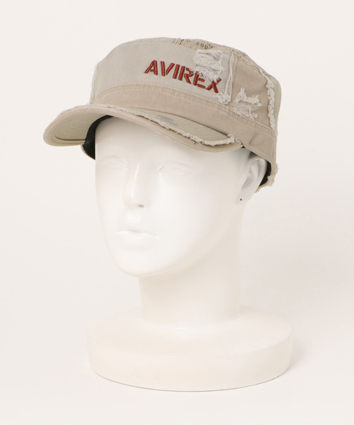AVIREX(アヴィレックス)の「AVIREX / AXダメージワークキャップ / 80315500(キャップ・レディース・ブラック/ネイビー/ベージュ/カーキ・FREE)」の5枚目の写真