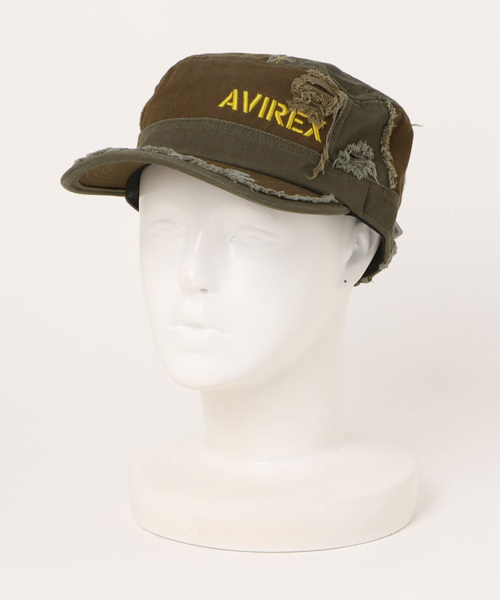 AVIREX(アヴィレックス)の「AVIREX / AXダメージワークキャップ / 80315500(キャップ・レディース・ブラック/ネイビー/ベージュ/カーキ・FREE)」の6枚目の写真