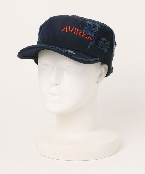 AVIREX(アヴィレックス)の「AVIREX / AXダメージワークキャップ / 80315500(キャップ・レディース・ブラック/ネイビー/ベージュ/カーキ・FREE)」の8枚目の写真