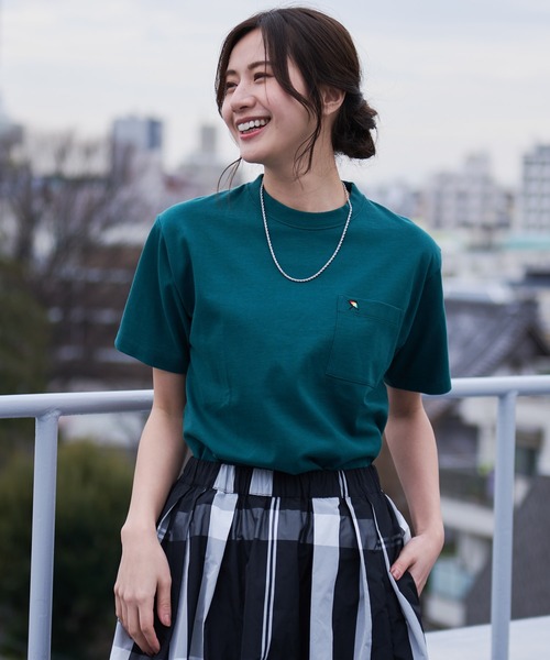 Arnold Palmer(アーノルドパーマー)の「APクラシック シェア 半袖 Tシャツ(Tシャツ/カットソー・レディース・グリーン/ネイビー/ベージュ/ブラック/ホワイト/マスタード/バーガンディー/オートミール/ブラウン/ブルー/ピンク/ダークグリーン・S/M/L/LL/XS)」の7枚目の写真