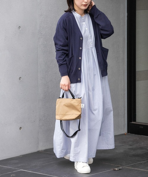 FORK&SPOON（フォークアンドスプーン）の「FORK&SPOON　マシンウォッシャブルVネックカーディガン（カーディガン/ボレロ・レディース・ネイビー/グリーン系その他/ライトグレー・1）」の11枚目の写真