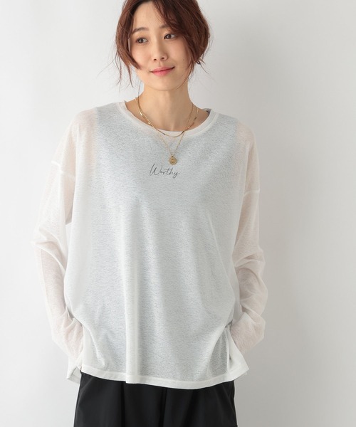 セール】シアーアソート長袖/992229（Tシャツ/カットソー