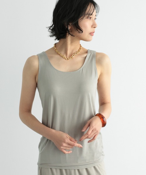 BARNYARDSTORM(バンヤードストーム)の「BARNYARDSTORM / 天竺タンクトップ(タンクトップ・レディース・ベージュ/ブラック・FREE)」の20枚目の写真