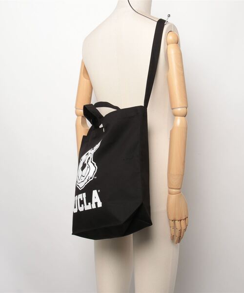 UCLA（ユーシーエルエー）の「UCLA 2WAY TOTE BAG（トートバッグ・メンズ・ブラック/ナチュラル・FREE）」の6枚目の写真