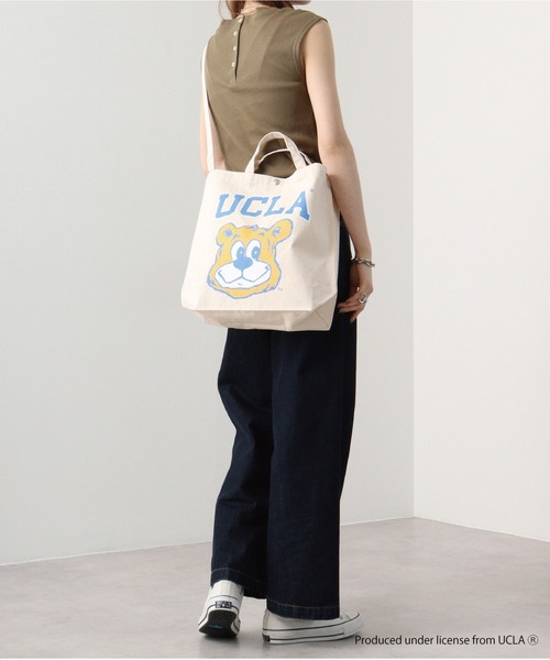 UCLA（ユーシーエルエー）の「UCLA 2WAY TOTE BAG（トートバッグ・メンズ・ブラック/ナチュラル・FREE）」の13枚目の写真