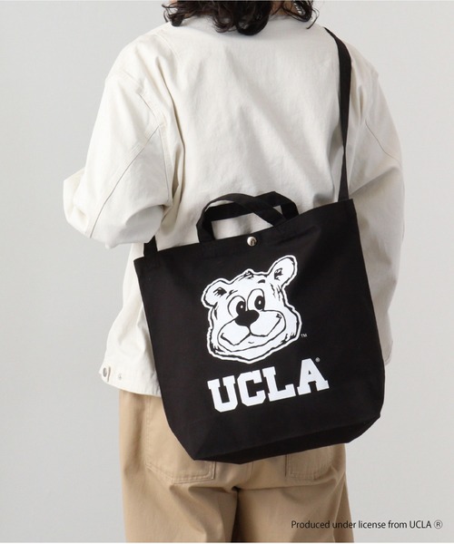 UCLA（ユーシーエルエー）の「UCLA 2WAY TOTE BAG（トートバッグ・メンズ・ブラック/ナチュラル・FREE）」の7枚目の写真