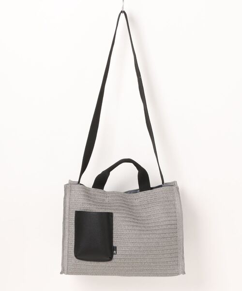 ROOTOTE(ルートート)の「ルートート/SN.デリ.スクエアバスケット-A(かごバッグ・レディース・サックスブルー/ナチュラル/スミクロ/グリーン/ピンク・FREE)」の13枚目の写真