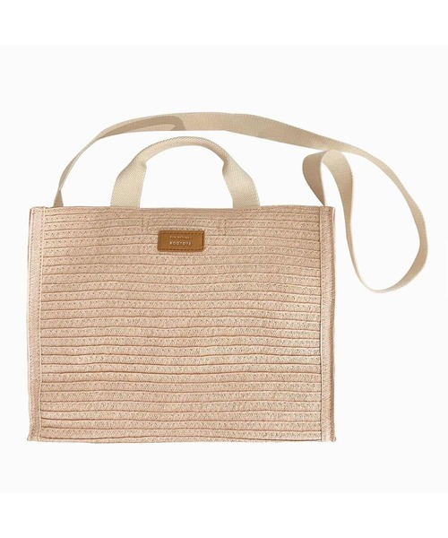 ROOTOTE(ルートート)の「ルートート/SN.デリ.スクエアバスケット-A(かごバッグ・レディース・サックスブルー/ナチュラル/スミクロ/グリーン/ピンク・FREE)」の5枚目の写真
