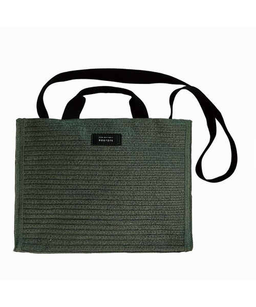ROOTOTE(ルートート)の「ルートート/SN.デリ.スクエアバスケット-A(かごバッグ・レディース・サックスブルー/ナチュラル/スミクロ/グリーン/ピンク・FREE)」の4枚目の写真