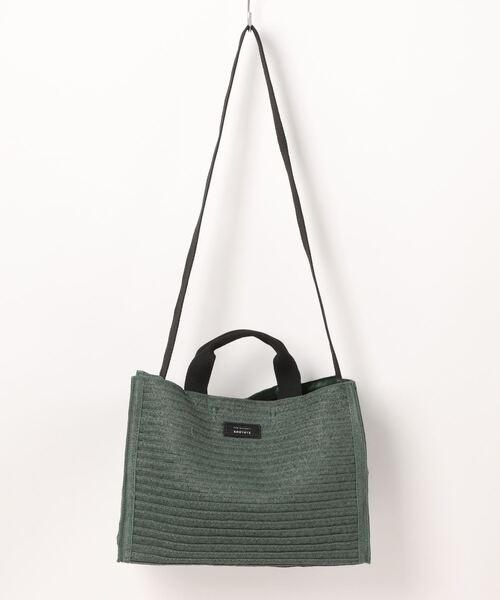 ROOTOTE(ルートート)の「ルートート/SN.デリ.スクエアバスケット-A(かごバッグ・レディース・サックスブルー/ナチュラル/スミクロ/グリーン/ピンク・FREE)」の10枚目の写真