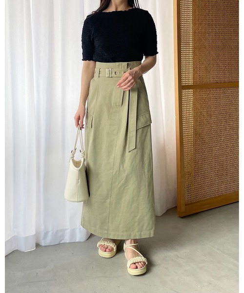 mysty woman（ミスティウーマン）の「［追加1］シャーリングクルーネックプルオーバー 116896（Tシャツ/カットソー・レディース・ブルー/オフホワイト/ライトグリーン/ブラック/オレンジ・FREE）」の22枚目の写真