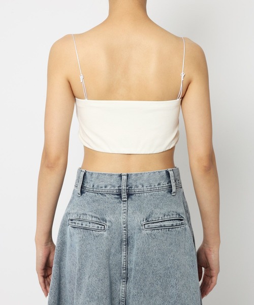 BABYLONE（バビロン）の「カップ付きバンドゥベアトップ（インナーウェア/肌着・レディース・ブラック/オフホワイト・フリー）」の7枚目の写真