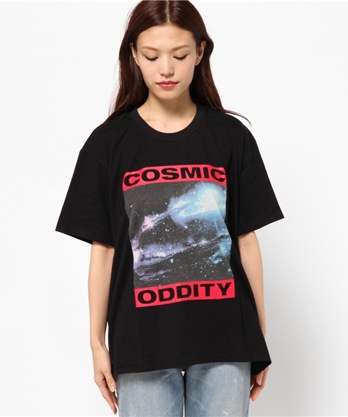 MOUSSY（マウジー）の「COSMIC TSJ（Tシャツ/カットソー・レディース・ホワイト/ブラック・FREE）」の3枚目の写真