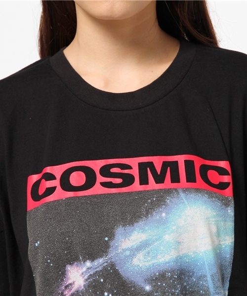 MOUSSY（マウジー）の「COSMIC TSJ（Tシャツ/カットソー・レディース・ホワイト/ブラック・FREE）」の7枚目の写真