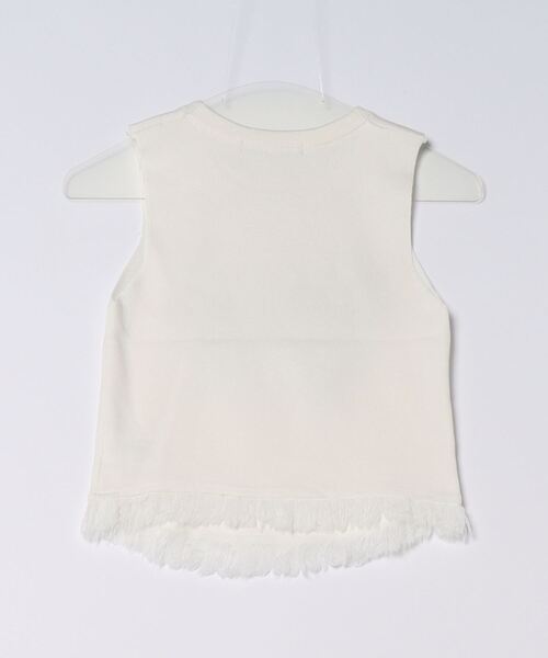 Ritzy（リッツィー）の「蝶デザイン ノースリーブトップス（Tシャツ/カットソー・レディース・アイボリー/チャコールグレー/ブラック・FREE）」の6枚目の写真