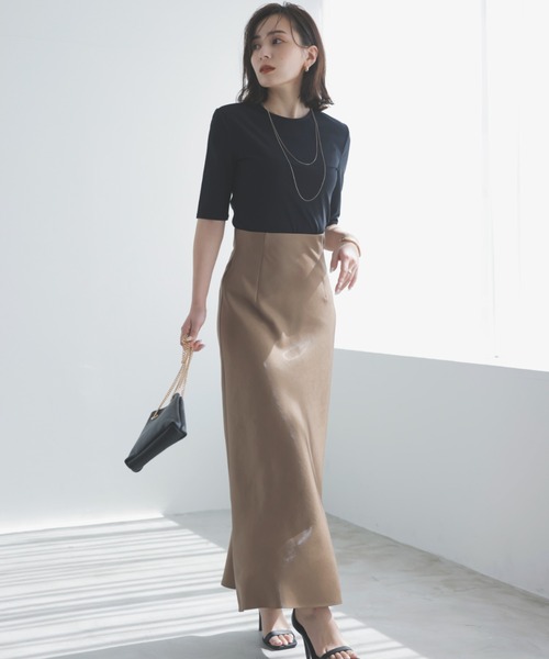 ánuans - 新品☆anuans ドライタッチコンパクトカットトップス アニュアンス anuans ドライタッチコンパクトカットTOPS （NAVY
