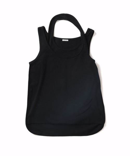 DRESSLAVE（ドレスレイブ）の「cross neck leyered tank(クロスネックレイヤードタンク)（タンクトップ・レディース・ブラック/グレー/ホワイト・38）」の3枚目の写真