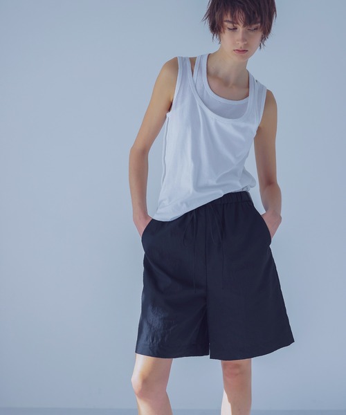 DRESSLAVE（ドレスレイブ）の「cross neck leyered tank(クロスネックレイヤードタンク)（タンクトップ・レディース・ブラック/グレー/ホワイト・38）」の12枚目の写真