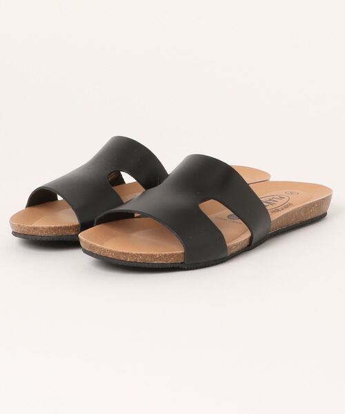 PLAKTON(プラクトン)の「PLAKTON | 〈別注〉レザー フラットサンダル WOMEN(サンダル・レディース・ブラウン/ブラック・38/36/37)」の6枚目の写真