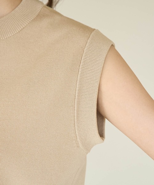 ROPE' PICNIC(ロペピクニック)の「ニットベストカーディガン(ベスト・レディース・ブルー系その他4/ベージュ/ブラック・38)」の9枚目の写真